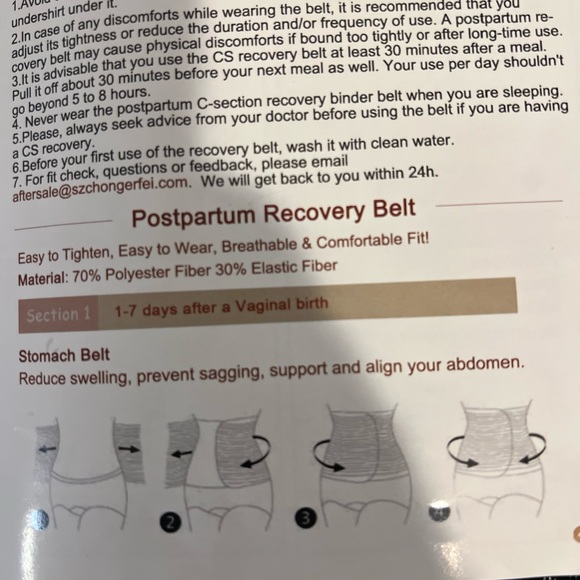 ChongErfei 3-in-1 postpartum belly wrap - Picture 9 of 10